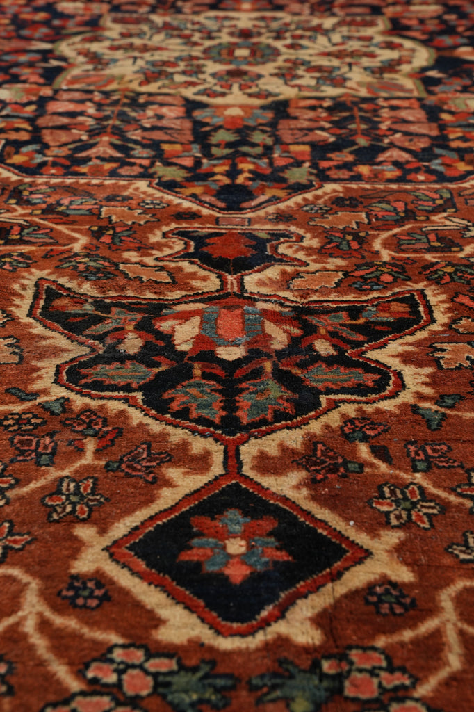 9.3 x 13 Antique Persian Feraghan Rug 1940's Iran #PIX-11883