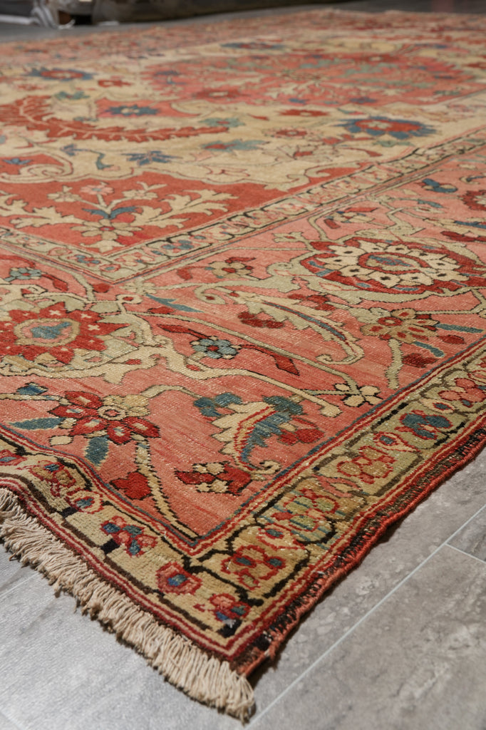9 x 12 Authentic Original Persian Serapi Rug Iran 1930's #PIX-14954