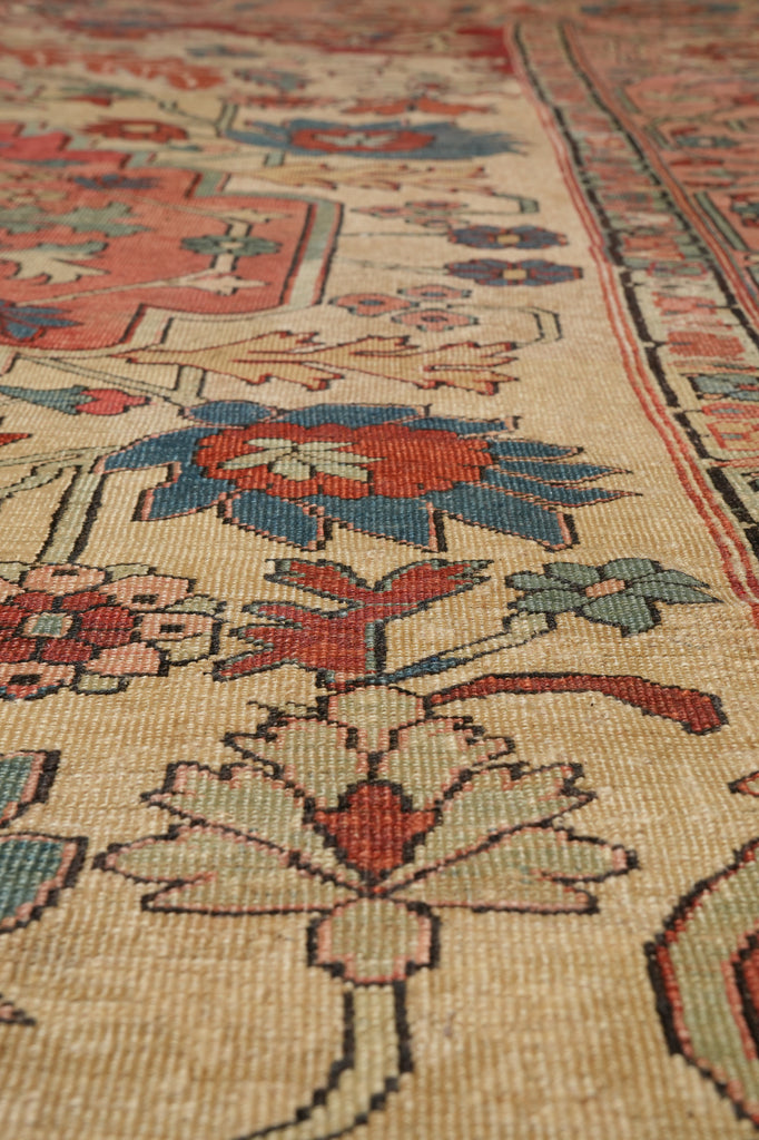 9 x 12 Authentic Original Persian Serapi Rug Iran 1930's #PIX-14954
