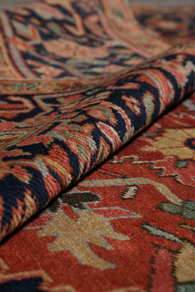 8 x 12 Antique Persian Heriz Serapi Rug #F-4598