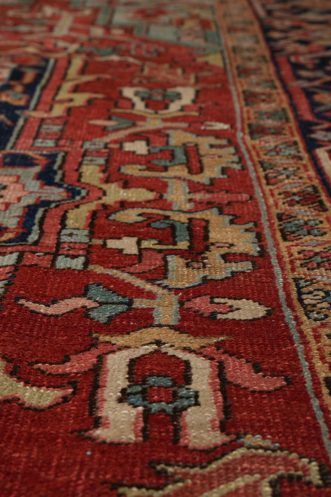 8 x 12 Antique Persian Heriz Serapi Rug #F-4598