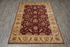 Load image into Gallery viewer, 5 x 8 Natural BURGUNDY Wool Hand-Knotted Chobi Peshawar Rug - Pakistan #B-74063