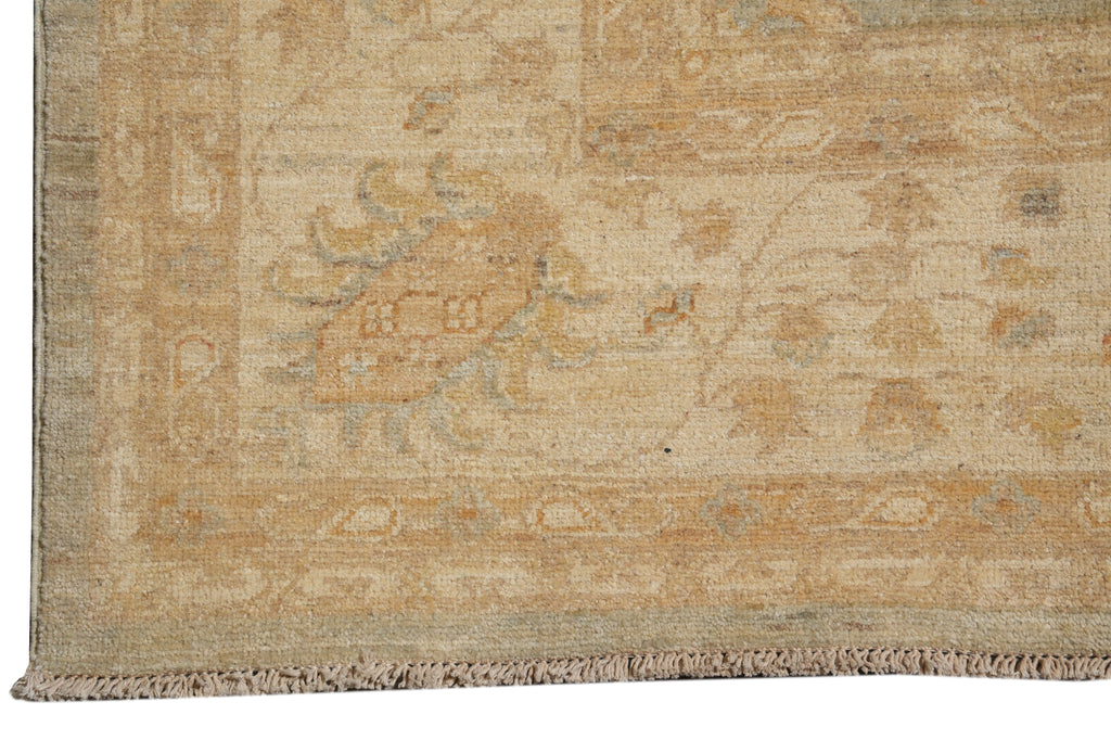 8 x 9.7 Light Green Chobi Peshawar Rug #F-4377