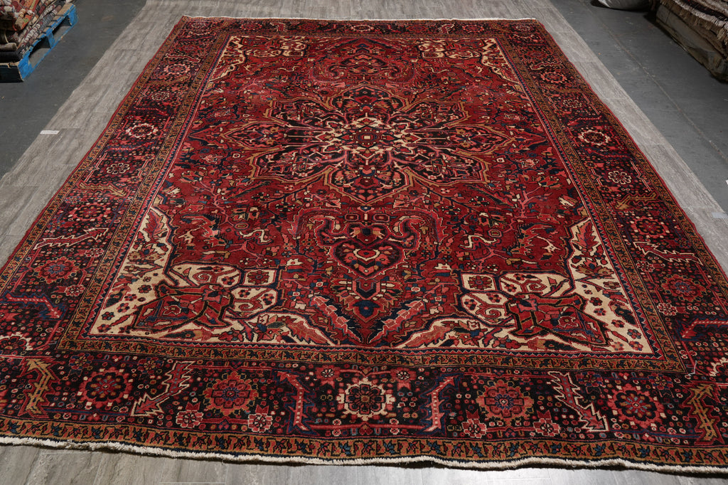 10 x 13 Persian Heriz Sherabian Rug #F-4599