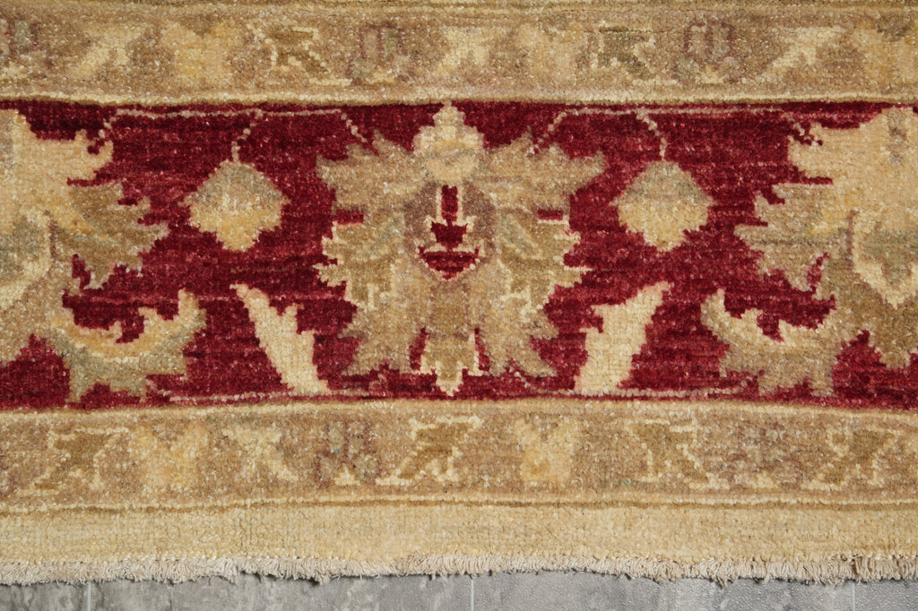 5.7 x 7 5 x 7 Natural Wool Hand-Knotted Chobi Peshawar Ziegler Rug - Pakistan - Pakistan #PIX-21418