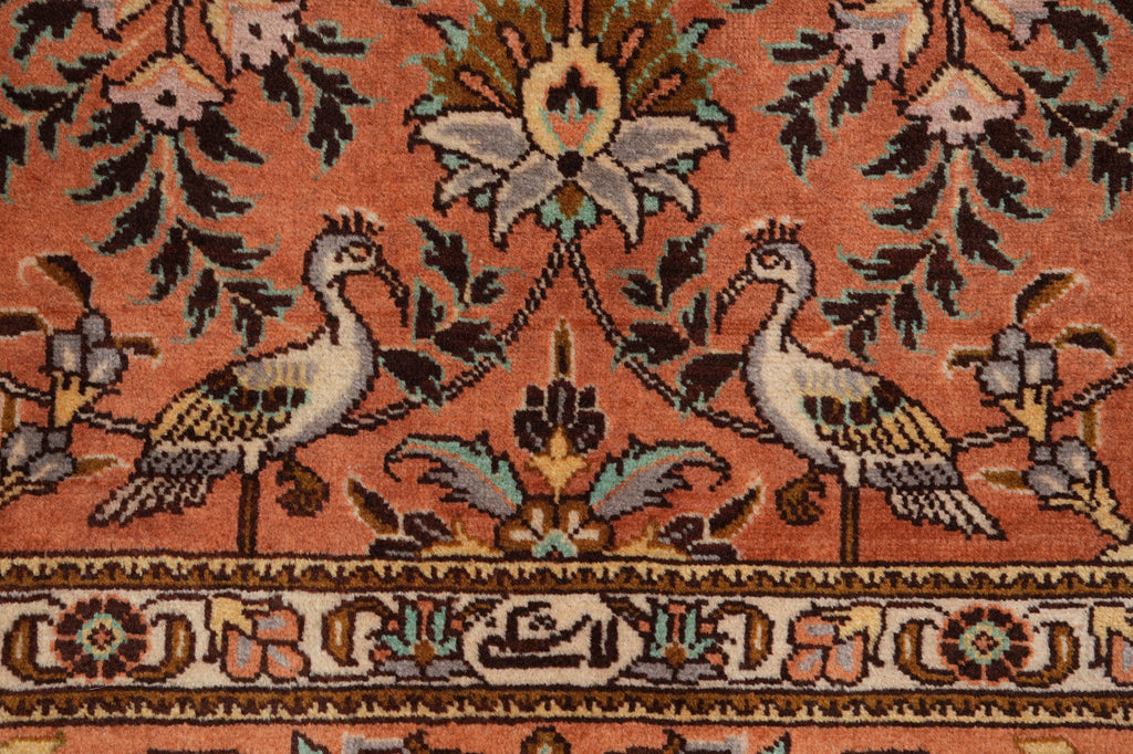 8.2 x 11.2 Authentic Persian Tabriz Rug SIGNED IRAN PARADISE BIRDS Rug #B-80787