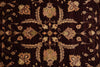 Load image into Gallery viewer, 5 x 6.8 Brown Chobi Peshawar Handmade Rug #PIX-9782
