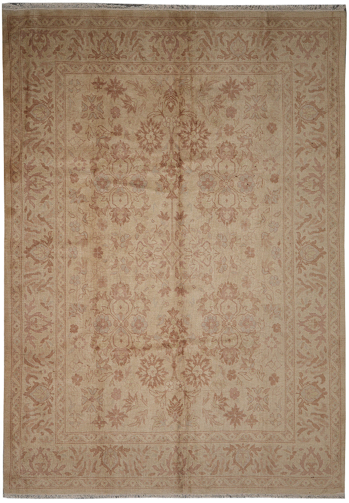 8.8 x 11.6  Neutral New Oushak Rug