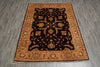 Load image into Gallery viewer, 5 x 6.8 Brown Chobi Peshawar Handmade Rug #PIX-9782