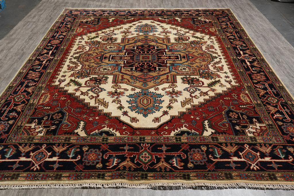 9 x 12 New Handmade Heriz Serapi Rug #F-4600
