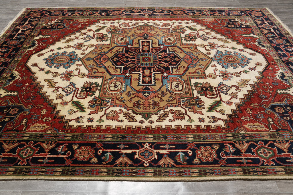 9 x 12 New Handmade Heriz Serapi Rug #F-4600