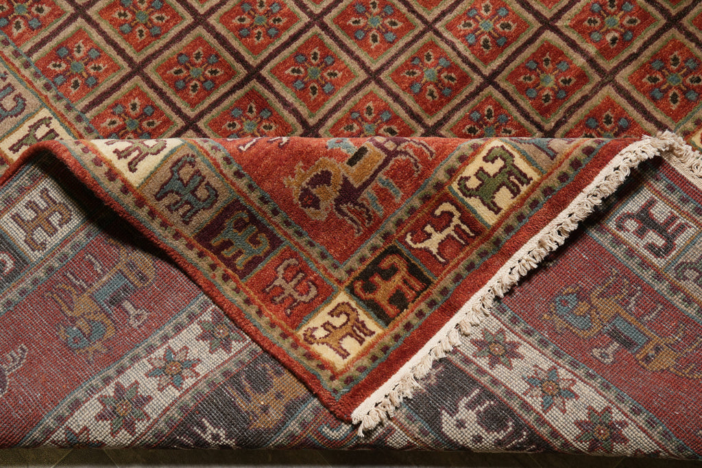 8 x 9.9 Tribal Bakhtiar Horse Handmade Rug #F-4602