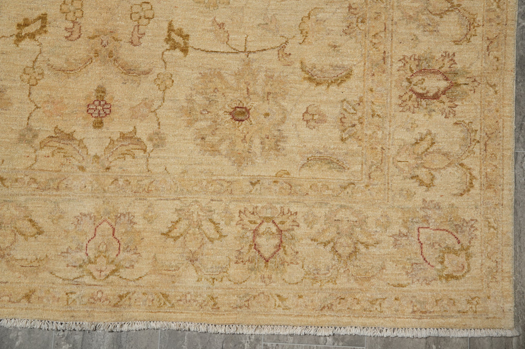 5.5 x 7.9 Natural Wool Vegetable Dyed Chobi Peshawar Handmade Rug - Pakistan #PIX-26252