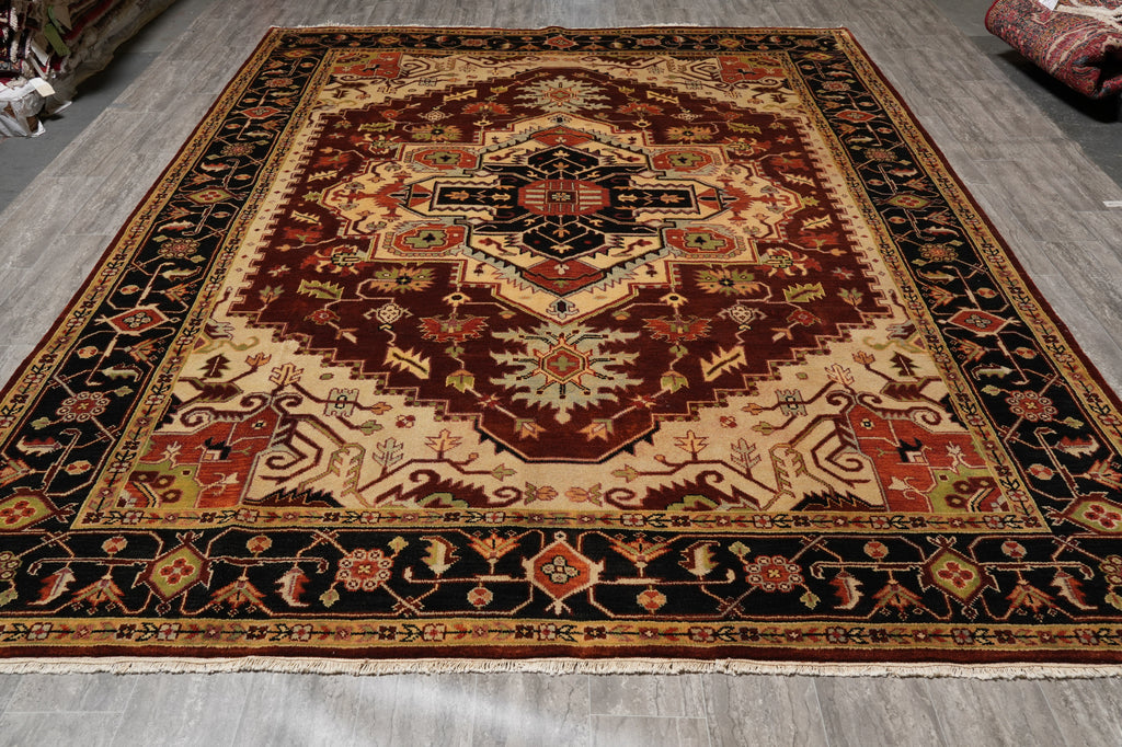 9 x 12 New Handmade Serapi Rug Handmade India #F-4603