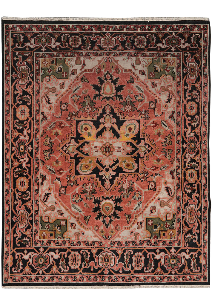 8 x 9.9 New Heriz Rug Handmade India