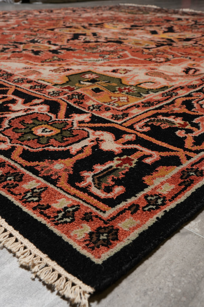 8 x 9.9 New Heriz Rug Handmade India #F-4604