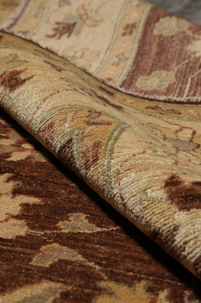 4.9 x 6.6 Warm Handmade Carpet Chobi Peshawar Ghazni Wool Transitional Rug - Pakistan #PIX-22293