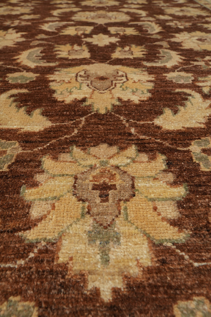 4.9 x 6.6 Warm Handmade Carpet Chobi Peshawar Ghazni Wool Transitional Rug - Pakistan #PIX-22293