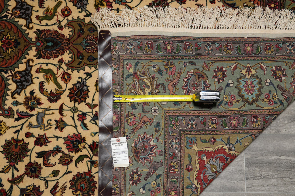 6 x 9.8 High Quality Authentic Persian Tabriz Rug Handmade Iran Wool and Silk 400 KPSI #PIX-18146