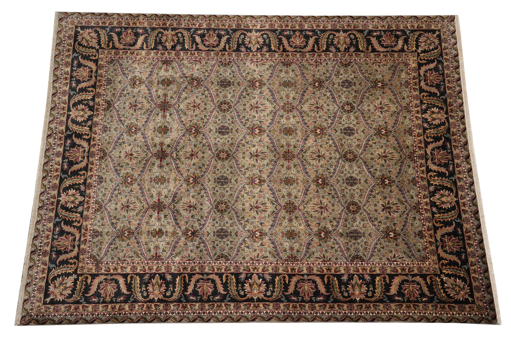 9 x 12 Green Black Quality Jaipur Rug  #PIX-6416