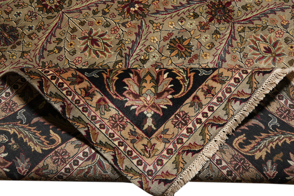 9 x 12 Green Black Quality Jaipur Rug  #PIX-6416