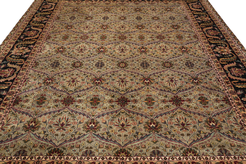 9 x 12 Green Black Quality Jaipur Rug  #PIX-6416