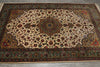 Load image into Gallery viewer, 6 x 9.8 High Quality Authentic Persian Tabriz Rug Handmade Iran Wool and Silk 400 KPSI #PIX-18146
