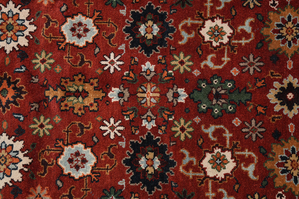 9 x 12 New Mahal Wool Rug Handmade India #F-4606