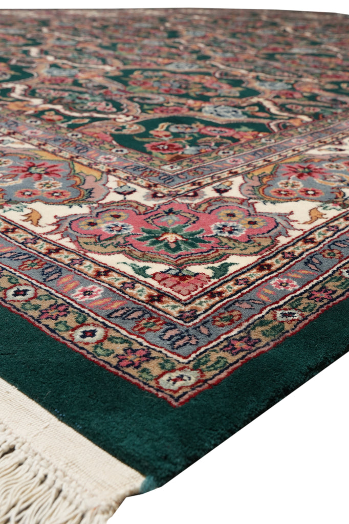 8.8 x 11.8  William Morris Dark Emerald Green Jaipur Rug #PIX-25641