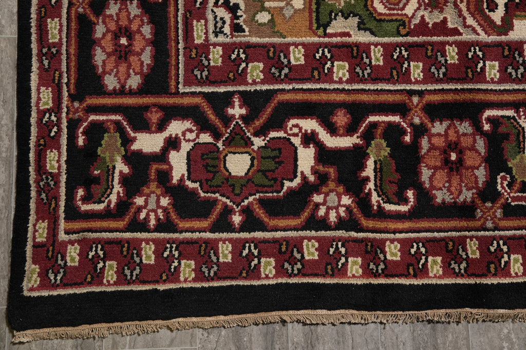 9.7 x 14 New Heriz Rug Handmade India #F-4607