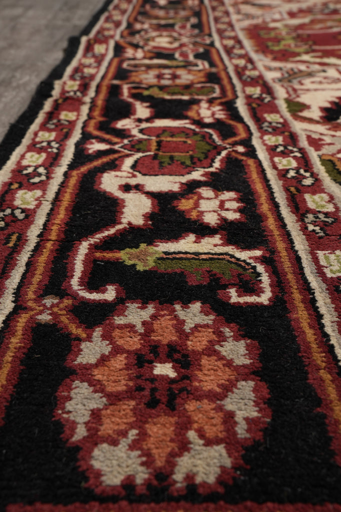 9.7 x 14 New Heriz Rug Handmade India #F-4607