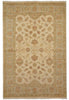Load image into Gallery viewer, 5.8 x 8 Handmade Rug Natural Wool Chobi Peshawar Beige Light Green -Pakistan #PIX-16666