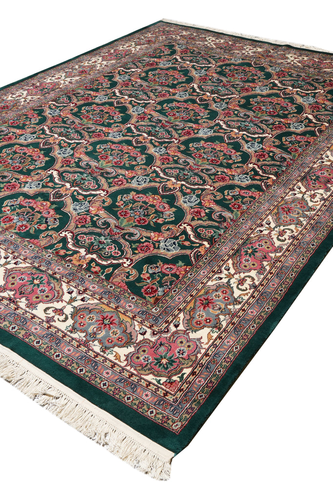 8.8 x 11.8  William Morris Dark Emerald Green Jaipur Rug #PIX-25641