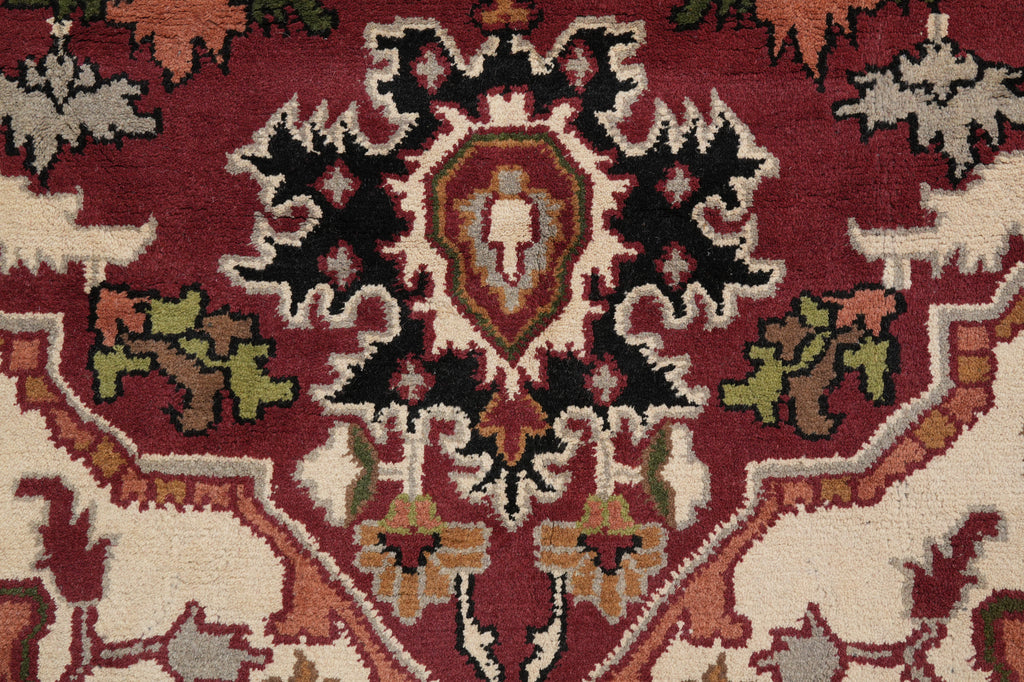 9.7 x 14 New Heriz Rug Handmade India #F-4607