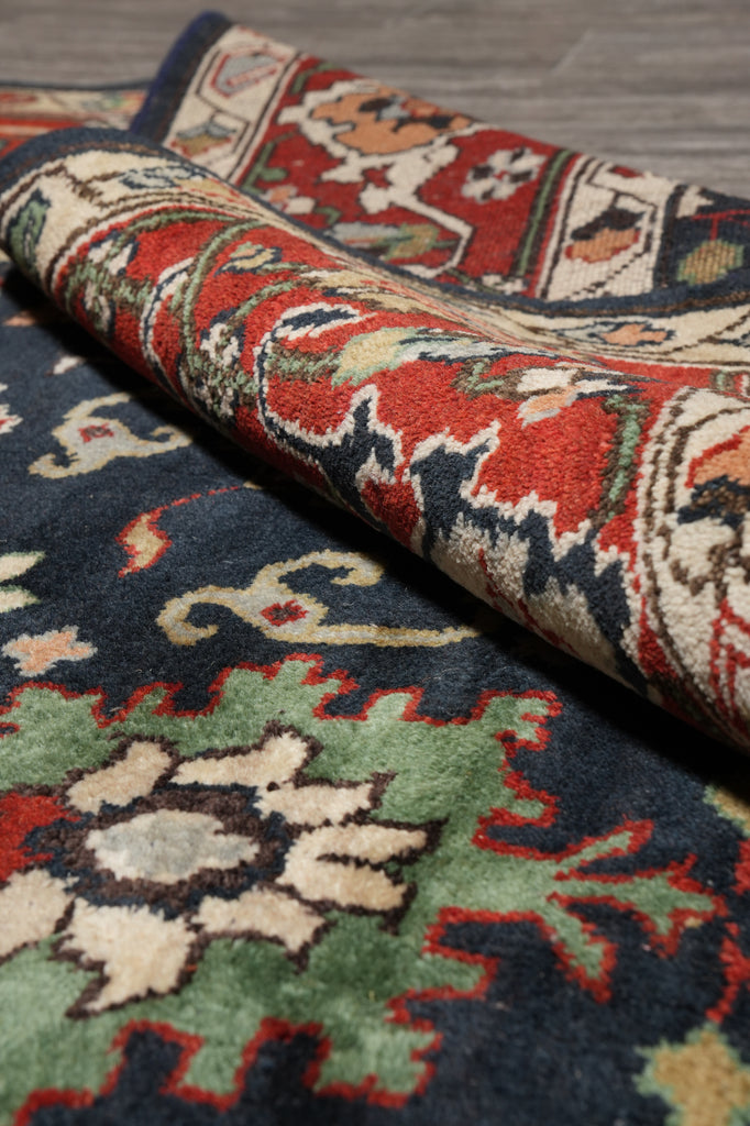 8 x 10 New Handmade Mahal Rug Black Blue #F-4608