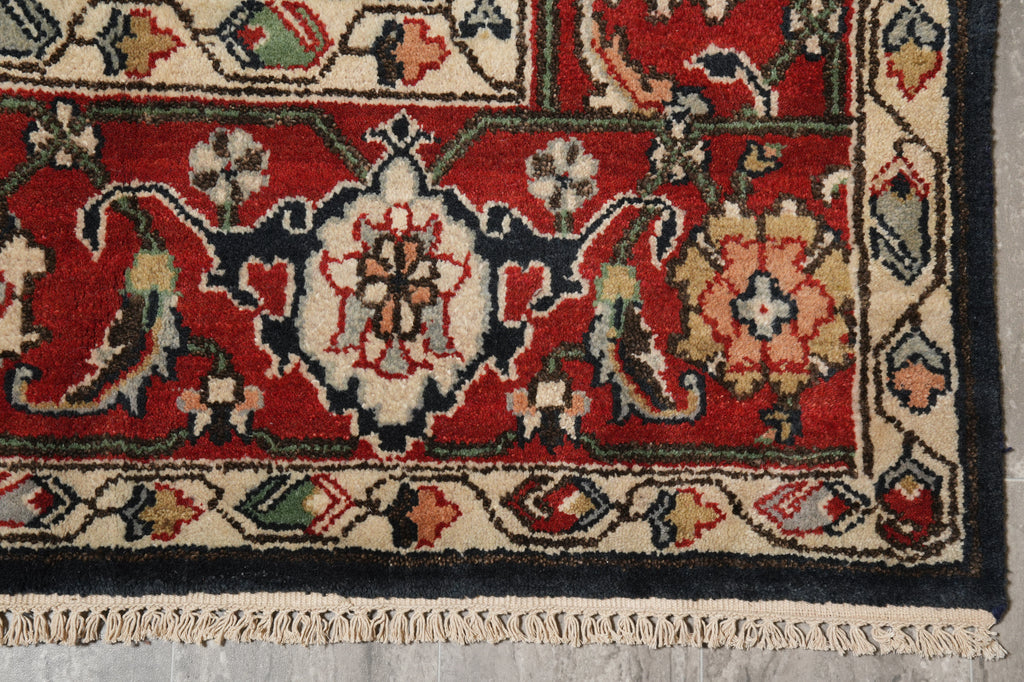 8 x 10 New Handmade Mahal Rug Black Blue #F-4608