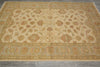 Load image into Gallery viewer, 5.8 x 8 Handmade Rug Natural Wool Chobi Peshawar Beige Light Green -Pakistan #PIX-16666