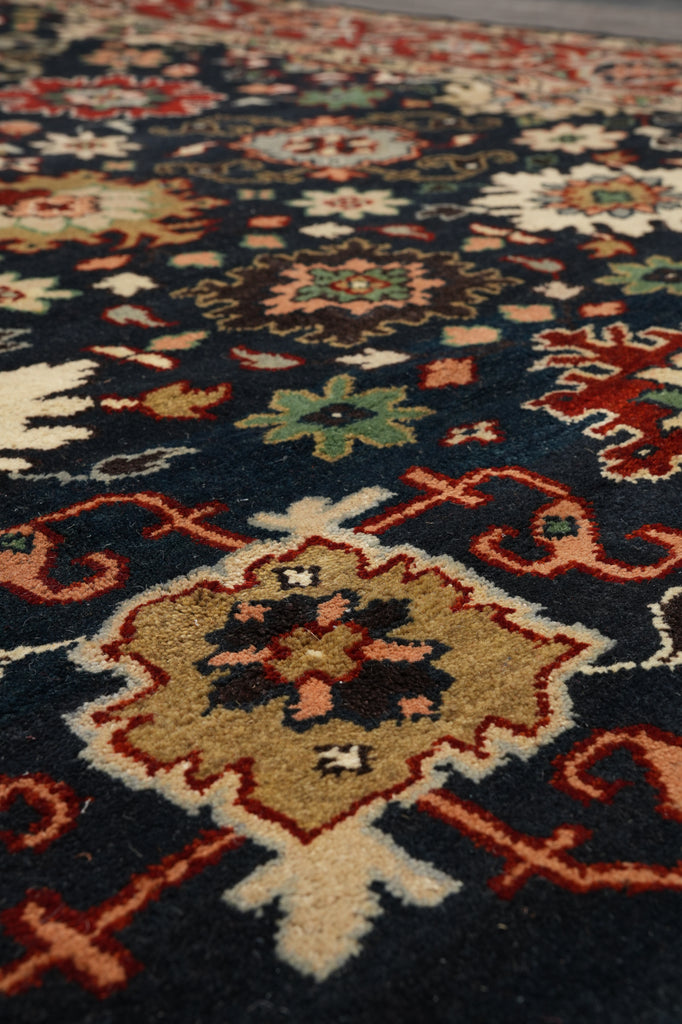 8 x 10 New Handmade Mahal Rug Black Blue #F-4608