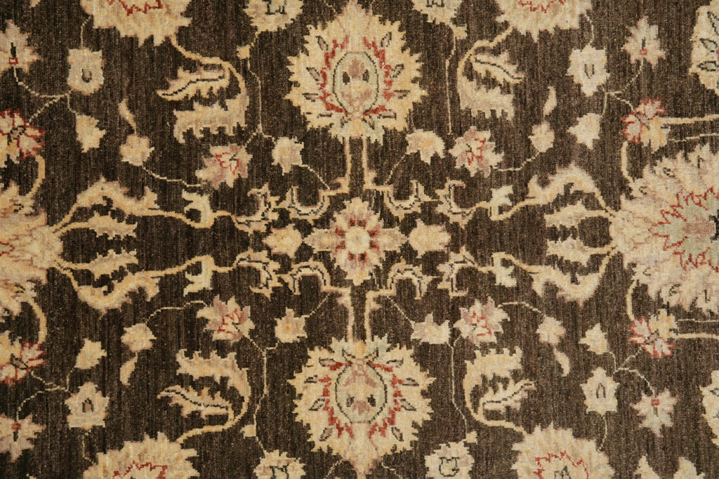 5 x 8 Chobi Forest Green Peshawar Rug - Pakistan #PIX-21415
