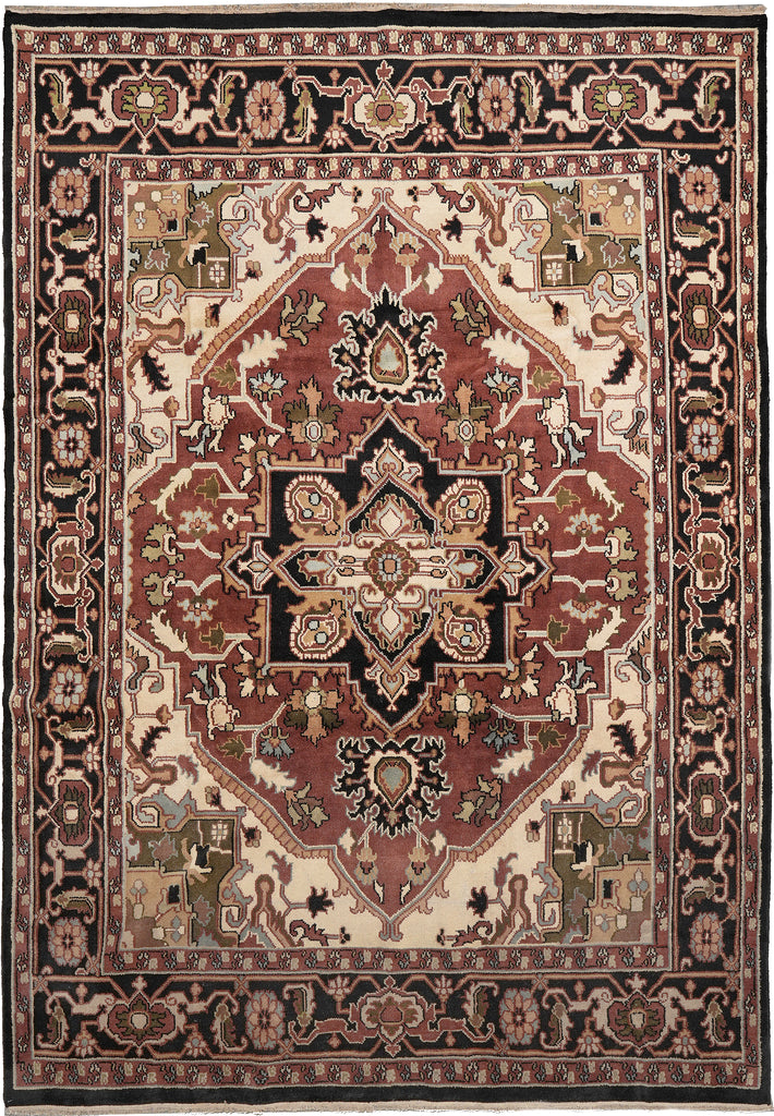 10 x 14 New Heriz Rug Handmade India 