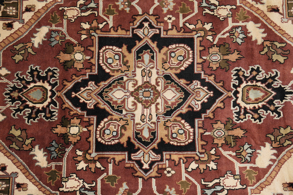 10 x 14 New Heriz Rug Handmade India #F-4609