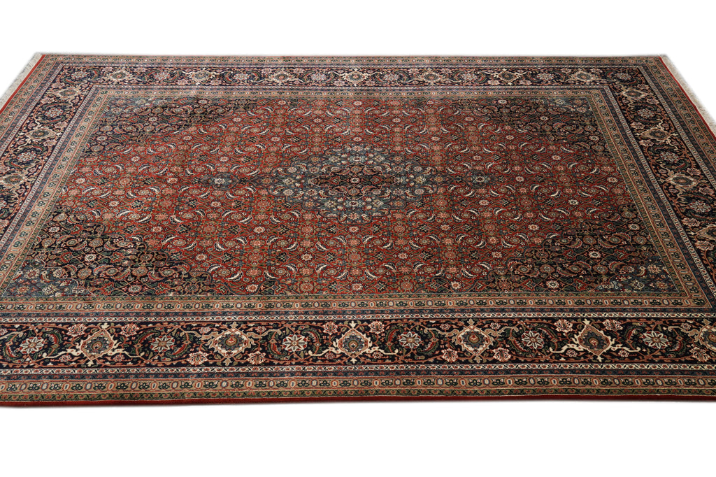 8 x 12 High Quality Lustrous Wool Handknotted India Bidjar Rug #PIX-10120