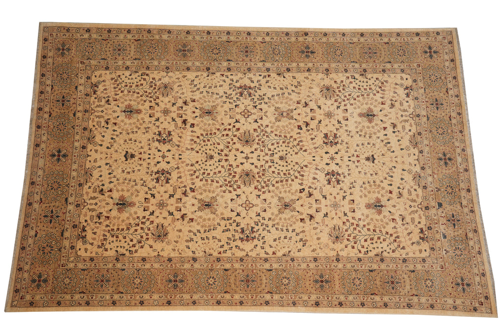 8.8 x 12.6 All Natural Wool Handmade Zigler Chobi Peshawar Rug #PIX-11622