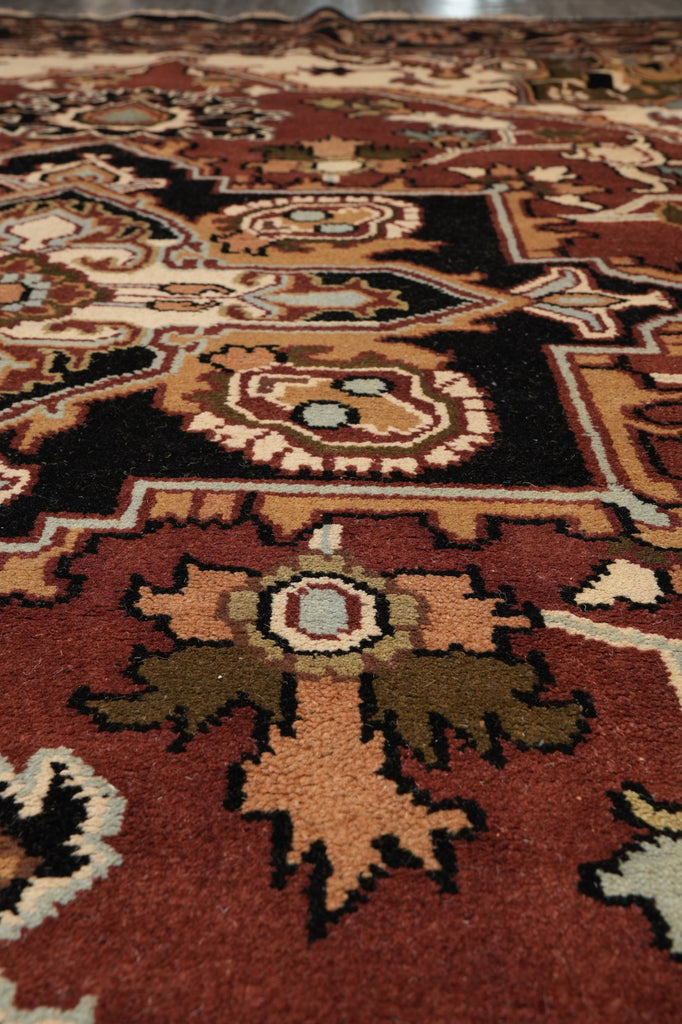 10 x 14 New Heriz Rug Handmade India #F-4609