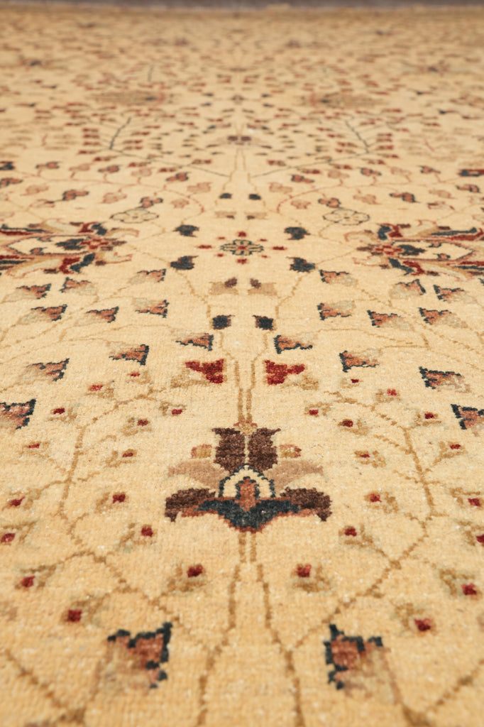 8.8 x 12.6 All Natural Wool Handmade Zigler Chobi Peshawar Rug #PIX-11622