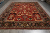 Load image into Gallery viewer, 10 x 14 Quality Wool Handmade Rug Rust Black #F-4610