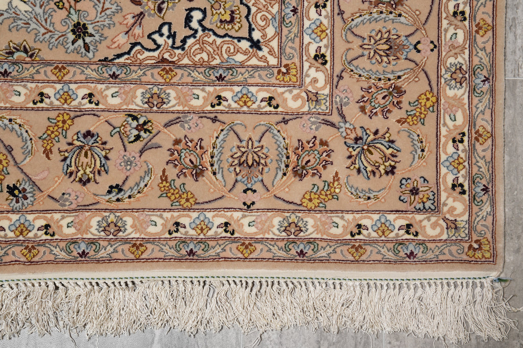 5 x 7.4 High Quality Authentic Persian Esfahan Rug Iran #LA-53279