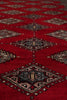 Load image into Gallery viewer, 6.9 x 9 Jaldar Diamond Bokara Pattern Handmade Pakistan Rug #F-4611