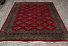 Load image into Gallery viewer, 6.9 x 9 Jaldar Diamond Bokara Pattern Handmade Pakistan Rug #F-4611