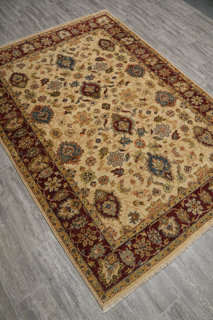 5.7 x 7.9 Vegetable Dyed Chobi Rug #B-74005